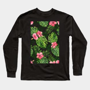 Tropical hibiscus Long Sleeve T-Shirt